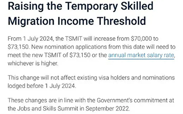 「澳洲移民」雇主担保最低薪资要求再提高，485签证要求更新